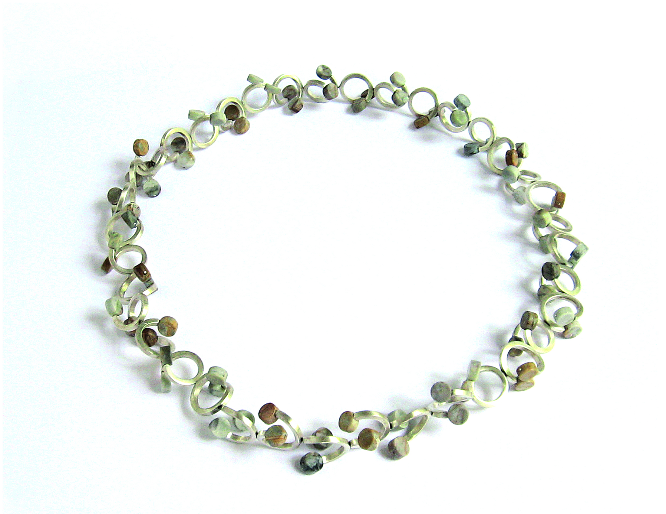 6. Collier / Curls / Silber /Jaspis